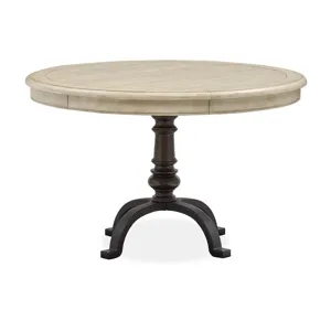 Harlow Wood Round Dining Table Base