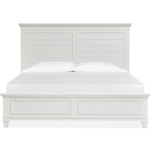 Charleston White Dove California King White Panel Bed