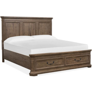Adler Court Complete Queen Panel Storage Bed