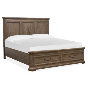 Adler Court Complete Queen Panel Storage Bed