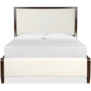 Rowan Espresso Queen Upholstered Panel Bed