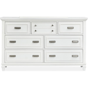 Charleston Drawer Dresser  - White