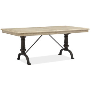 Harlow Wood Rectangular Dining Table Posts