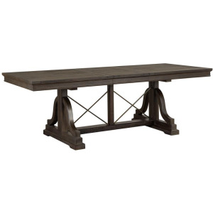 Westley Falls Wood Trestle Dining Table Base