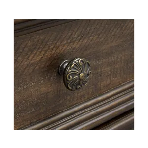 Durango Willadeene Brown Drawer Dresser With Shaped Mirror