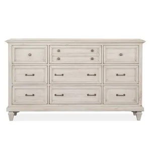 Newport Alabaster Drawer Dresser With Landscape Mirror