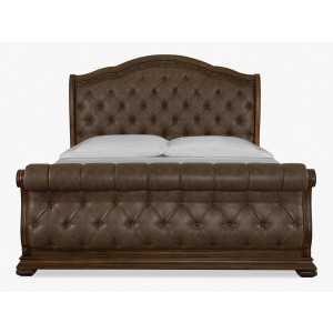 Durango Willadeene Brown California King Upholstered Sleigh Bed