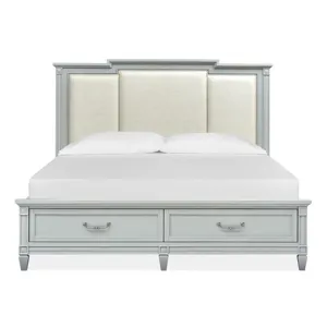 Glenbrook King Panel Bed Storage Footboard