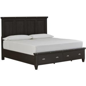 Sierra Queen Panel Bed Storage Footboard