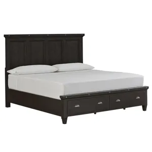 Sierra Queen Panel Bed Storage Footboard