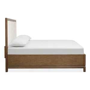Ridgefield Russet California King Upholstered Panel Bed