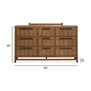 Conway Honey Wheat Drawer Dresser