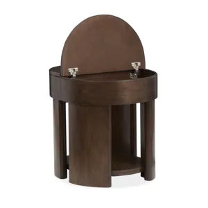 Holloway Toasted Almond Oval End Table