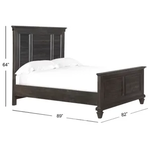 Calistoga Complete King Shutter Panel Bed