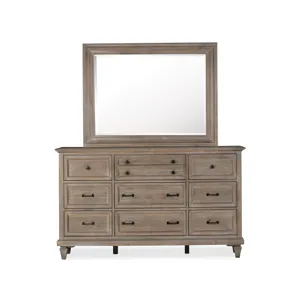 Lancaster Drawer Dresser with Landscape Mirror