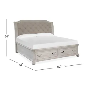 Bronwyn Complete King Sleigh Storage Bed