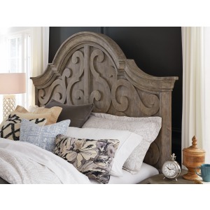 Tinley Park Queen Panel Bed Shaped Headboard