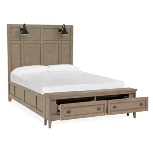 Paxton Place Complete Queen Lamp Panel Storage Bed