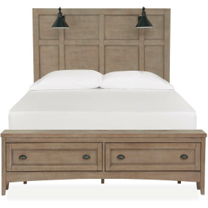Paxton Place Complete Queen Lamp Panel Storage Bed