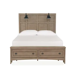 Paxton Place Complete Queen Lamp Panel Storage Bed