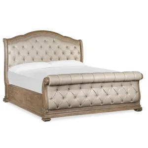 Marisol Complete King Upholstered Sleigh Bed