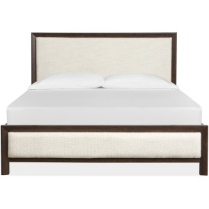 Llewellyn Complete King Upholstered Panel Bed