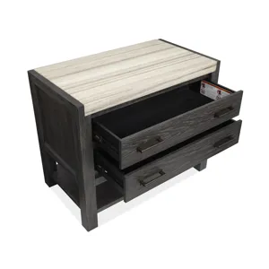 Plum Creek - Black Open Nightstand