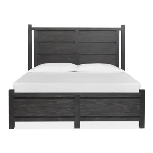 Plum Creek King Panel Bed - Black