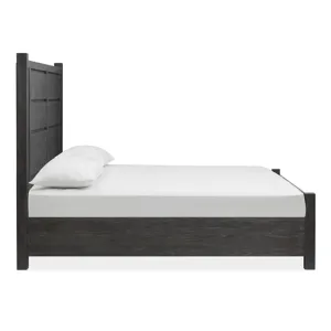 Plum Creek - Black Complete King Panel Storage Bed