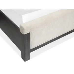 Plum Creek - Black Complete King Upholstered Panel Bed