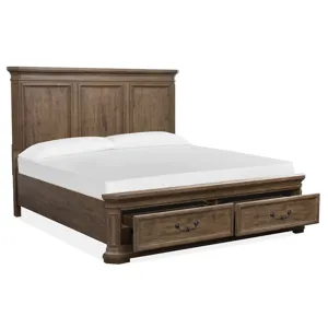 Adler Court Complete King Panel Storage Bed