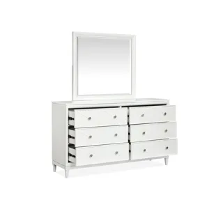 Springhouse Double Drawer Dresser with Landscape Mirror