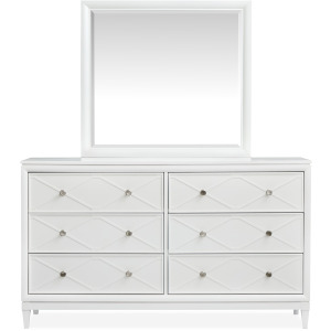 Springhouse Double Drawer Dresser with Landscape Mirror