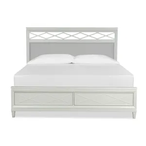 Springhouse Complete Queen Panel Storage Bed w/Upholstered Headboard