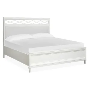 Springhouse Complete King Panel Bed w/Upholstered Headboard
