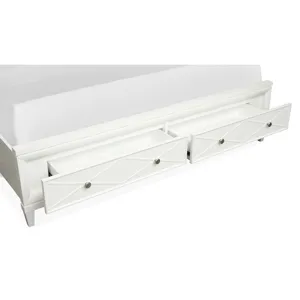 Springhouse Complete King Panel Storage Bed w/Upholstered Headboard