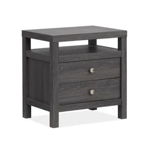 Merrifield - Black Drawer Nightstand