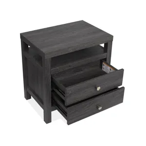 Merrifield - Black Drawer Nightstand