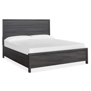 Merrifield - Black Complete King Panel Bed