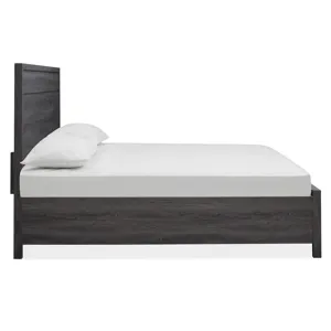 Merrifield - Black Complete King Panel Storage Bed