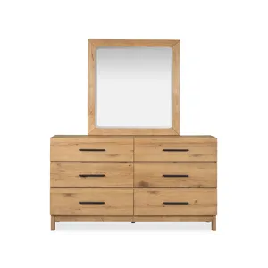 Davenport Double Drawer Dresser with Portrait Mirror