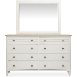 Echo Isles Double Drawer Dresser with Landscape Mirror