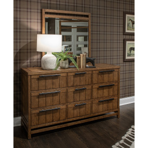 Conway Drawer Dresser w/Portrait Mirror