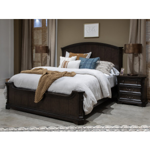 Havenbrook Complete King Curved Panel Bed