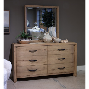 Laramie Double Drawer Dresser w/Landscape Mirror