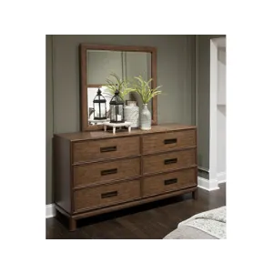 Ridgefield Double Drawer Dresser w/Landscape Mirror