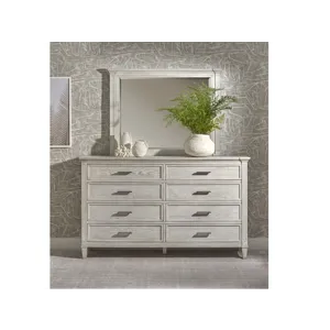 7007 Double Drawer Dresser with Landscape Mirror