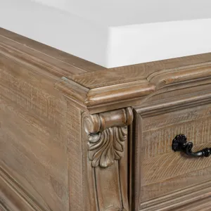 Marisol Fawn Queen Upholstered Sleigh Storage Bed
