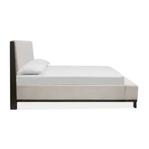 Tauren Coffee Bean Cal.King Upholstered Panel Bed