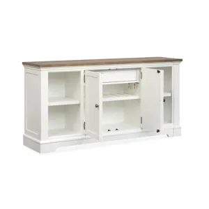 Kingston Whisper White And Cerused Nutmeg Credenza